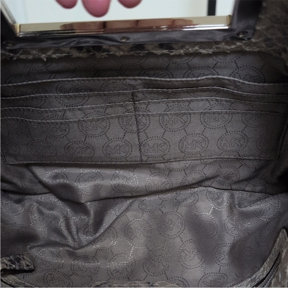Michael Kors Berkley Python Clutch - Picture 2 of 9